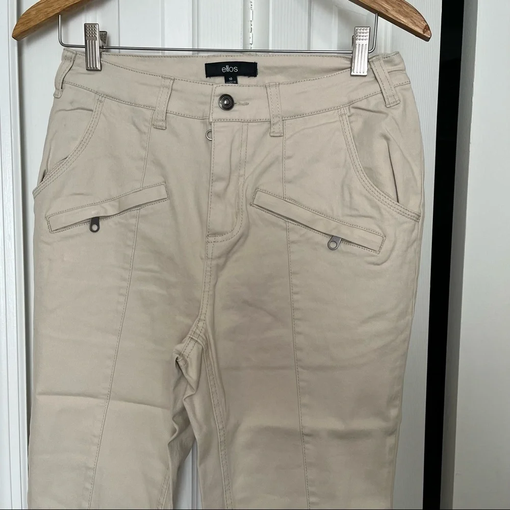 Ellos skinny Khaki chinos pants size 10 New